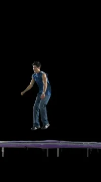 Big Jump on Trampoline Stock Footage 79922