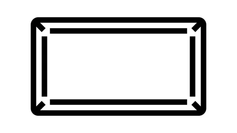 Big kitchen table top view line icon animation Stock Footage 326135840