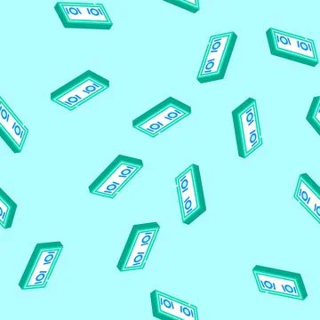 Big kitchen table top view isometric icon seamless pattern Illustrazione stock