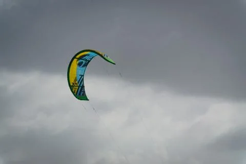 Big kite in the clouds Stock Photos