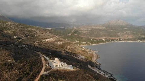 Big lake in Greece mountains Video stock 106948850