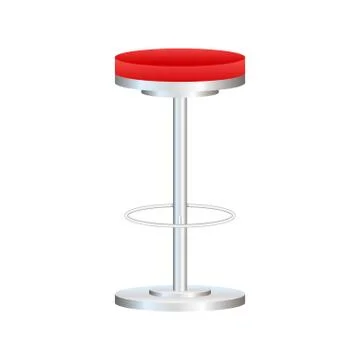 Big lap disk shape bright multicolor stylish 3d barstool stand . Vector stock Stock-Illustration