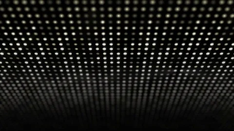 Big Led Lamp Panel Shines with Wave effect Stock Footage 84434042