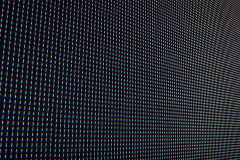Big led screen panel closeup pattern Stock Photos