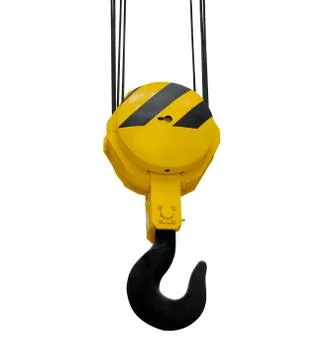 The big lifting hook isolated Foto stock