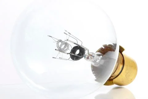 Big light bulb on white background Stock Photos