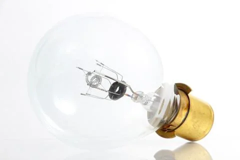 Big light bulb on white background Stock Photos