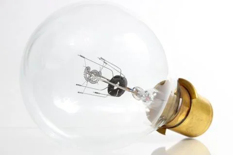 Big light bulb on white background Stock Photos