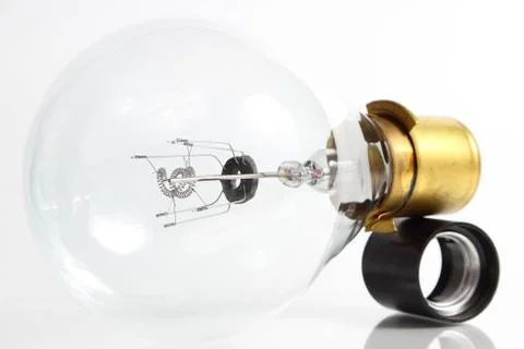 Big light bulb on white background Stock-Fotos
