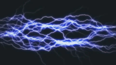 Big Light Flashes Blue Bolts Enegry In Center Background Stock Footage 119247282