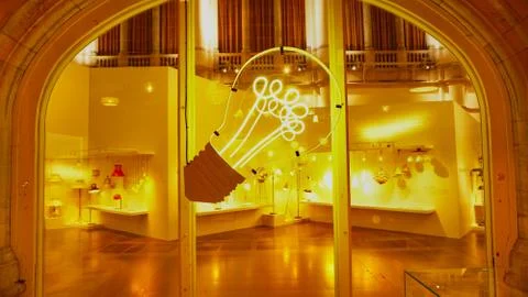 Big lightbulb screen 库存照片