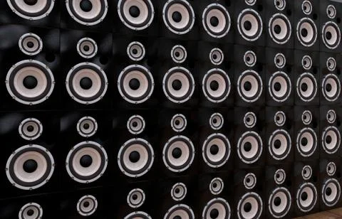 Big Loudspeaker Wall Stock Illustration