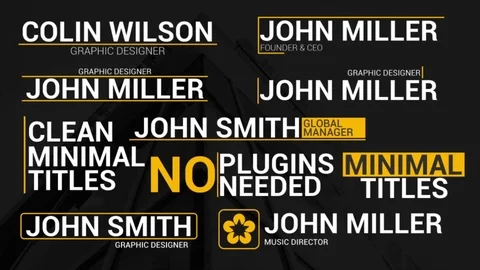 Big Lower Thirds Modèle After Effects