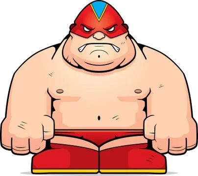 Big Luchador Stock Illustration