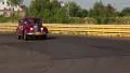 Big luxury Chrysler Imperial Airflow driving on countryside HD Footage