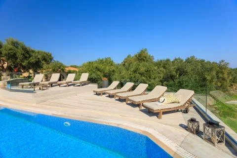 Big luxury pool Stock Photos