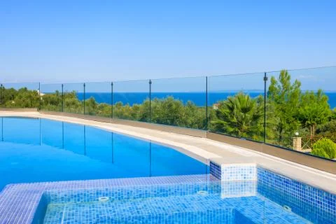 Big luxury pool Stock Photos