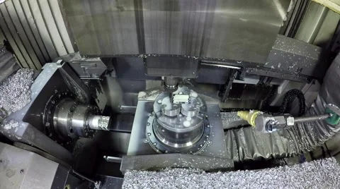 Big machine drilling with cooling water Stock Footage 60255780