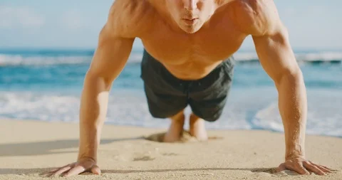 Big man, big gains Stock Footage 126801382