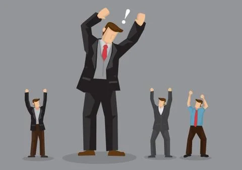 The Big Man Vector Illustration Stock Illustration