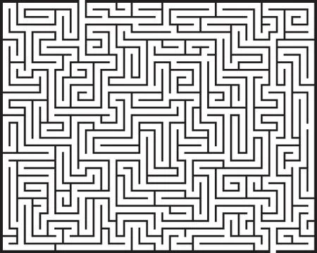 Big Maze / Labyrinth Stock Illustration