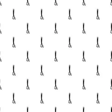Big medical scissors pattern seamless Stock Illustration