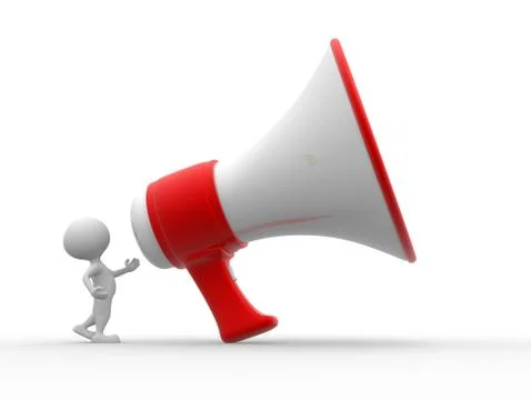 Big megaphone Stock Illustration