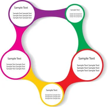 Big metaball ring for infographic Ilustración de archivo