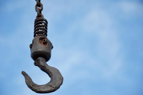 Big metal hook Stockfoto's