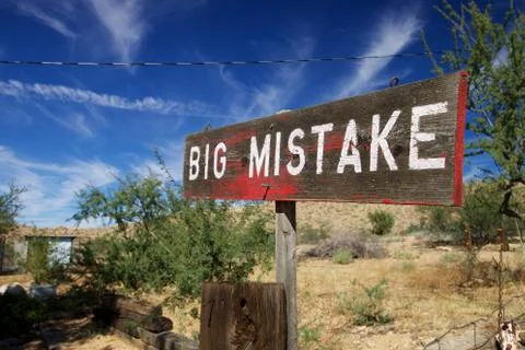 BIG MISTAKE Stock Photos