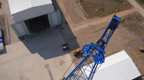 Big modern shipyard Stock Footage 60243238