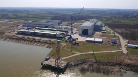Big modern shipyard Vidéo 60243264
