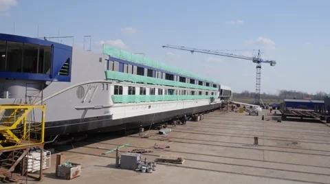 Big modern shipyard Vidéo 60243543