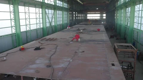 Big modern shipyard Video stock 60243564