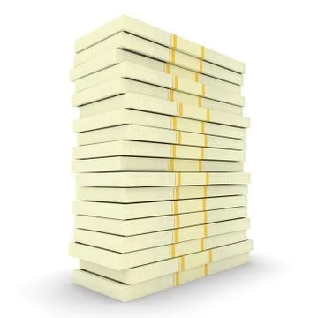 Big money stack from dollars usa. Finance concepts Stock Illustration