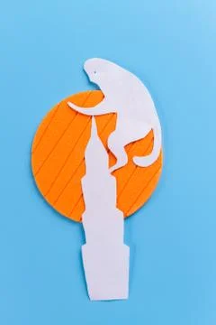 Big monkey on skyscraper Stock Photos