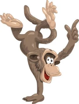 Big monkey smiling Stock Illustration
