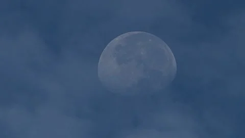 Big Moon and Drifting clouds 库存影片 249567353