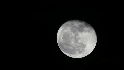 Big moon at night sky 스톡 동영상 81363174