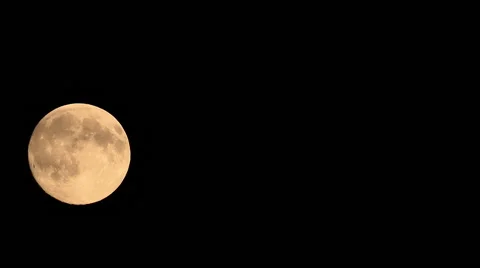 Big Moon in Sky Stock Footage 59933318