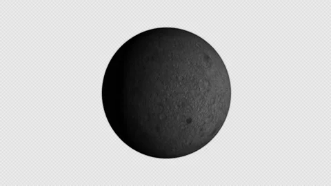 Big Moon Slow Rotate Stock Footage 159633811