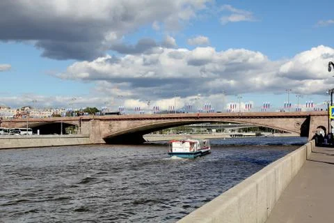 Big Moskvoretsky Bridge Stock Photos