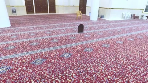 Big mosque in Riyadh Saudi Arabia indoor at night movement shot, Stock Footage 149452823