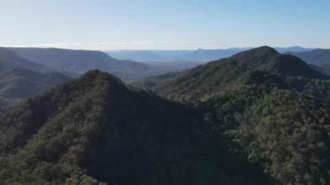 Big Mountain Range Aerial Shot Australia Stock Footage 261545658