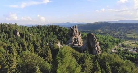 Big mountain rock in the mountains. | Stock Video | Pond5