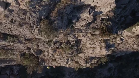 A big mountain with two climbers Stock Footage 81516761