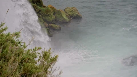 A Big Mountain Waterfall Stock Footage 89793901