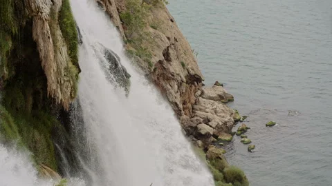 A Big Mountain Waterfall Stock Footage 89794434