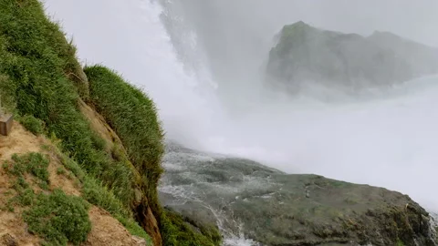 A Big Mountain Waterfall Stock Footage 89794816