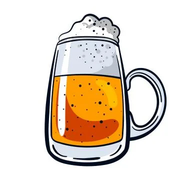 Big Mug Of Beer Stock Illustration